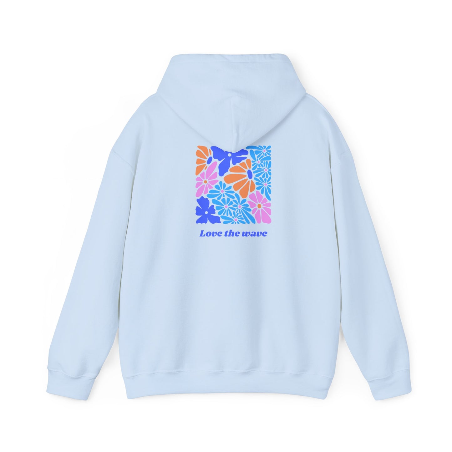 Love the wave- Hoodie flowers